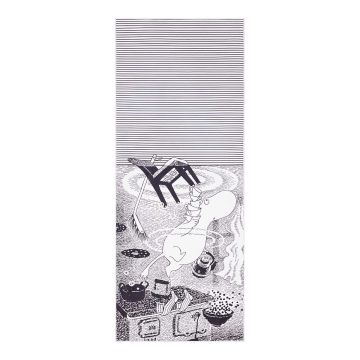 VALLILA MATTO TULVA 80X200 CM MUSTA-VALKOINEN