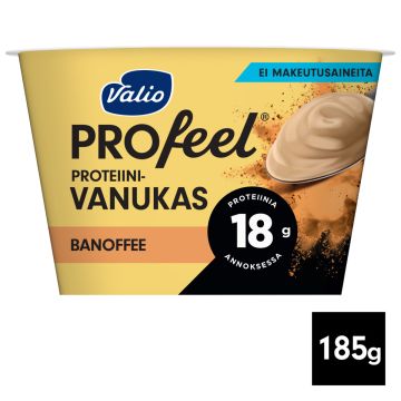 VALIO PROFEEL PROTEIINIVANUKAS BANOFFEE LAKTON 185 G