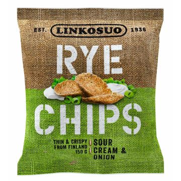 LINKOSUO RUISLASTU SOURCREAM & ONION 150 G