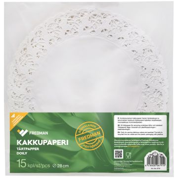 FREDMAN KAKKUPAPERI 28CM 15KPL