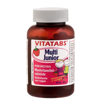 VITATABS MULTI JUNIOR PURESKELTAVA 60 KPL