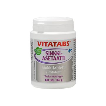 VITATABS SINKKIASETAATTI IMESKELTÄVÄ 100 KPL