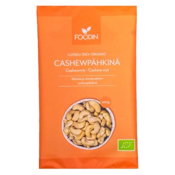 FOODIN CASHEWPÄHKINÄ, LUOMU 200 G