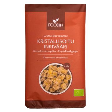 FOODIN KRISTALLISOITU INKIVÄÄRI, LUOMU, 200G 200 G