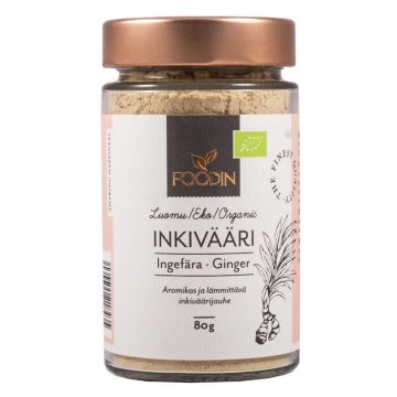 FOODIN INKIVÄÄRIJAUHE LUOMU 80 G