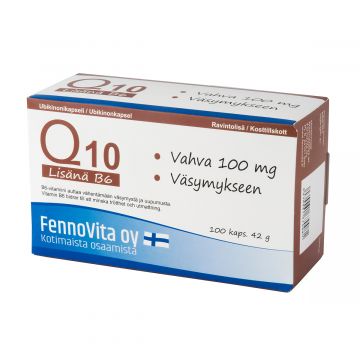 FENNOVITA UBIKINON Q10 + B6-VITAMIINI 100 KPL