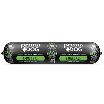 PRIMADOG MAKKARA LAMMAS-RIISI 800 G