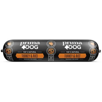 PRIMADOG MAKKARA KALKKUNA-RIISI 800 G