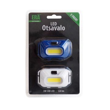 ERÄ OUTDOOR LED OTSAVALO 3W COB 120LM 2KPL (SININEN / VALKOINEN