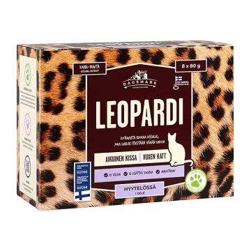 DAGSMARK LEOPARDI KISSAN ANNOSATERIA KANA-NAUTA HYYTELÖSSÄ V