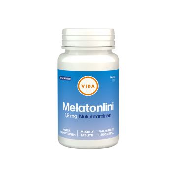 VIDA MELATONIINI 1,9MG IMESKELTÄVÄ PIPARMINTTU 90 KPL
