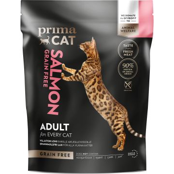 PRIMACAT TÄYSRAVINTO VILJATON LOHI AIKUISILLE KISSOILLE 1,4 KG
