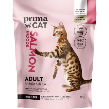 PRIMACAT TÄYSRAVINTO LOHI AIKUISILLE SISÄKISSOILLE 1,4 KG