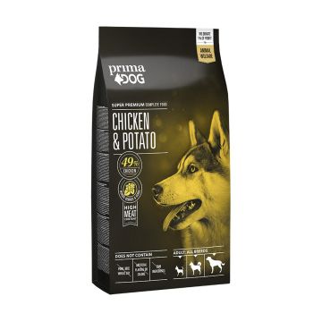 PRIMADOG TÄYSRAVINTO KANA-PERUNA KAIKKI RODUT 10 KG
