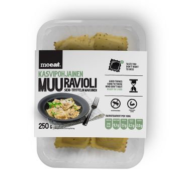 MEEAT MUU RAVIOLI SIENILLÄ & TOFULLA 250 G