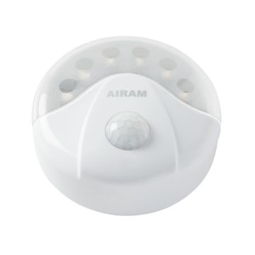 AIRAM NOX PARISTOVALAISIN LIIKETUNNISTIMELLA 6 LED, 3 X AA