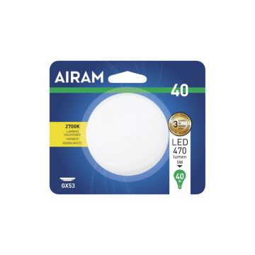 AIRAM LED KÄMMENLAMPPU 4,9W GX53 110 C 470 LM 15 000H