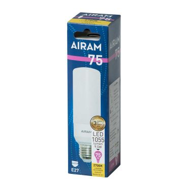 AIRAM LED VAKIOLAMPPU 9,5W E27 TUBULAR 1055 LM, 15 000H