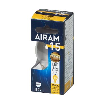 AIRAM LED KORISTELAMPPU KIRKAS 1,4W E27 FILAM. 136LM, 15 000H