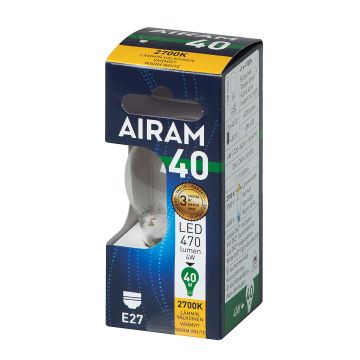 AIRAM LED KORISTELAMPPU KIRKAS 4,5W E27 FILAM. 470LM, 15 000H