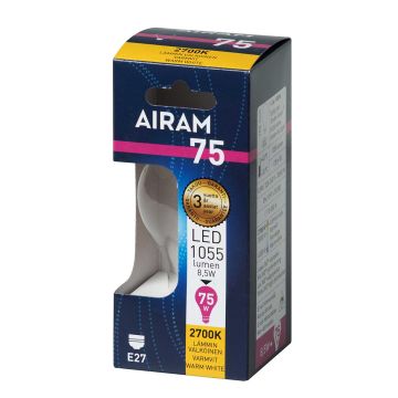 AIRAM LED VAKIOLAMPPU KIRKAS 8,5W E27 FILAM. 1055 LM, 15 000H