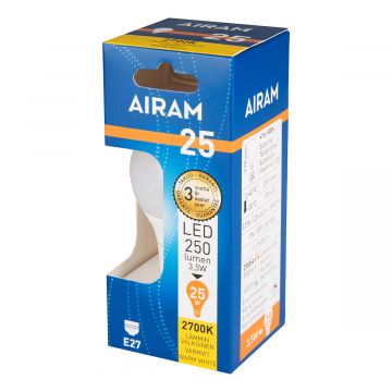 AIRAM LED CLASSIC A60 3,5W E27 250 LM, 15 000H