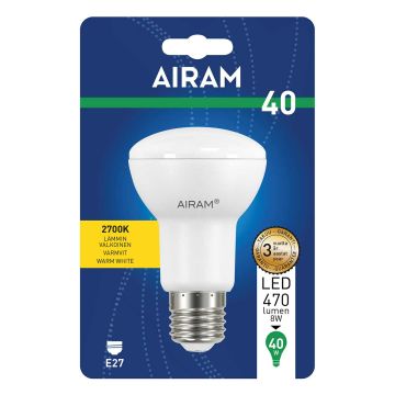 AIRAM LED KOHDELAMPPU 5,8W E27 R63, KULMA 110 470LM, 15 000H