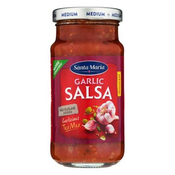 SANTA MARIA TEX MEX GARLIC SALSA MEDIUM 230 G