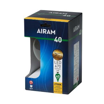 AIRAM LED GLOBE VAKIOLAMPPU KIRKAS 4,5W E27 POP-125 470LM, HIMM