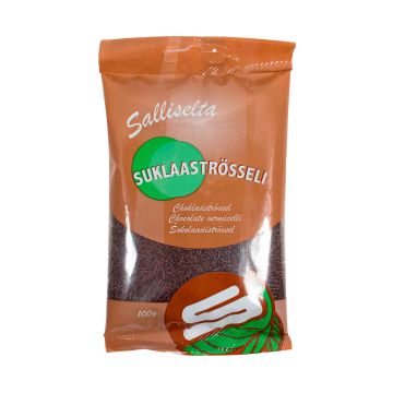 SALLINEN SUKLAASTRÖSSELI MONIVÄRI 100 G