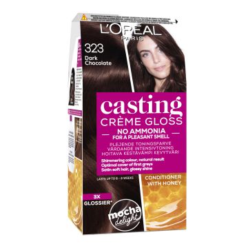 LOREAL CASTING CRÉME GLOSS 323 DARK CHOCOLATE TUMMANRUSKEA HELM