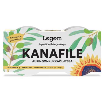 LAGOM KANAFILE AURINGONKUKKA- ÖLJYSSÄ 2x80G/2x42G 84
