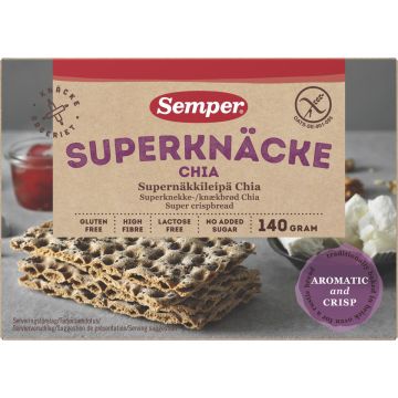 SEMPER CHIA-NÄKKILEIPÄ GTON 140 G