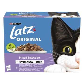 PURINA LATZ ORIGINAL MIXED LAJ HYYT 12*85G 1,02 KG