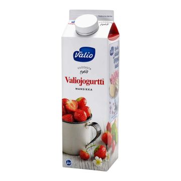 VALIO JOGURTTI MANSIKKA LAKTON 1KG