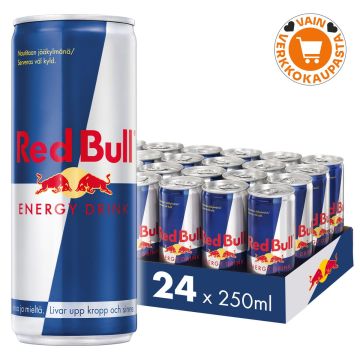RED BULL ENERGIAJUOMA 0,25L TLK 24KPL 6,00L