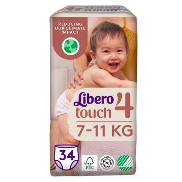 LIBERO TOUCH HOUSUVAIPPA KOKO 4 7-11 KG 34 KPL