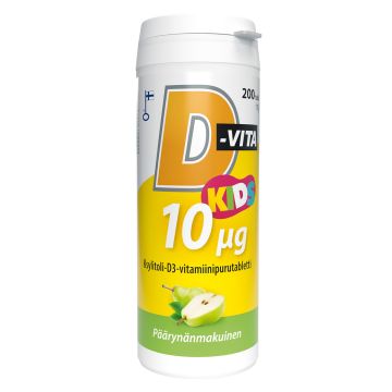 D-VITA KIDS 10 MIKROGR. PÄÄRYNÄNMAKU 200 KPL