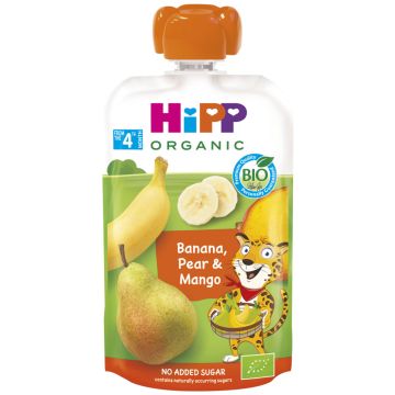 HIPP HIPPIS 4KK BANAANI-PÄÄRYNÄ- MANGO LUOMU 100 G