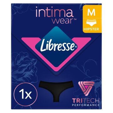 LIBRESSE INTIMAWEAR HIPSTER BLACK M