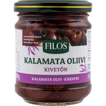 FILOS KALAMATA OLIIVI KIVETÖN SUOLAVEDESSÄ 100 G