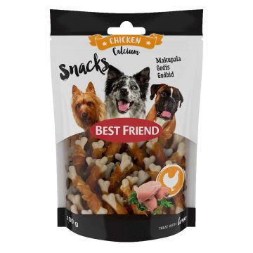 BEST FRIEND CALCIUM SNACKS KANAFILEELLÄ 8CM 100 G