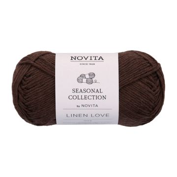 NOVITA  LINEN LOVE 100 G ESPRESSO 615