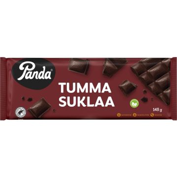 PANDA TUMMA SUKLAALEVY 145 G