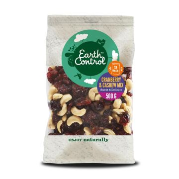 EARTH CONTROL XL CASHEW-KARPALOSEKOITUS 500 G