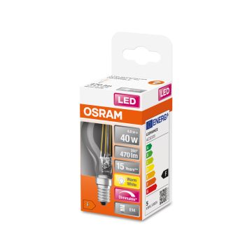 OSRAM LED SUPERSTAR CL P PIENIKUP. LAMPPU FIL 40 4,5W 2700K E14