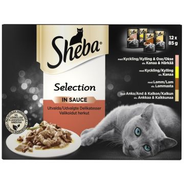 SHEBA ANNOSP. SELECT SLICES KASTIKELAJ. 12*85G 1,02 KG