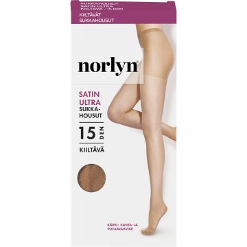 NORLYN SATIN ULTRA 15 DEN SUKKAHOUSUT, 9201 IVORY 40-44