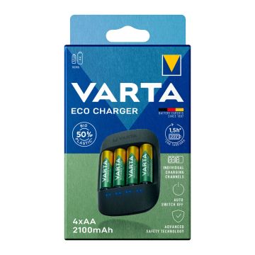 VARTA ECO CHARGER 4X AA 56816 2100MAH ECOBOX