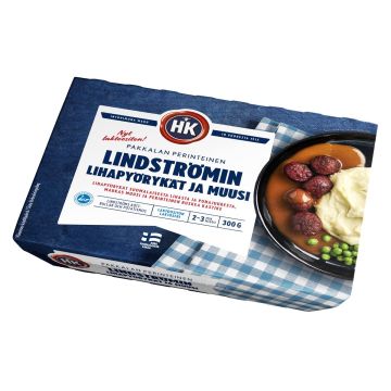 HK LINDSTRÖMIN LIHAPYÖRYKÄT JA MUUSI 300 G HK LINDSTRÖMIN LIHAPYÖRYKÄT JA MUUSI 300 G